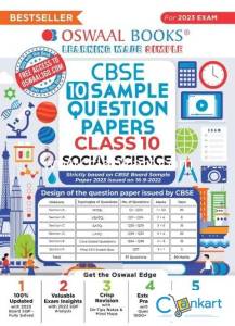 Oswaal Cbse Class 10 Social Science 10 Sample question papers