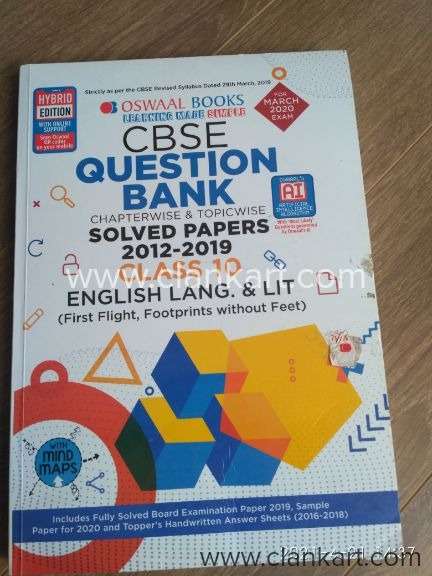 Oswaal Class-10 CBSE English and lit Question bank and Solved papers