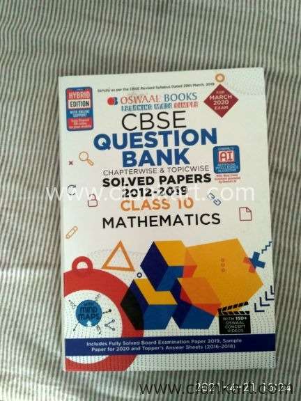 Oswaal Class-10 Mathematics Question bank and Solved papers