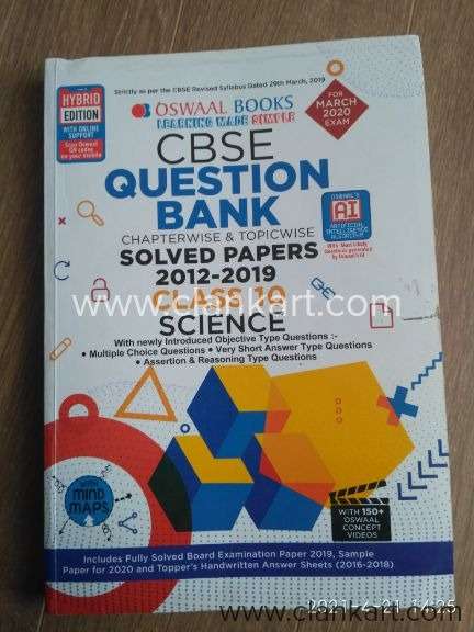 Oswaal Class-10 Science Question bank and Solved papers