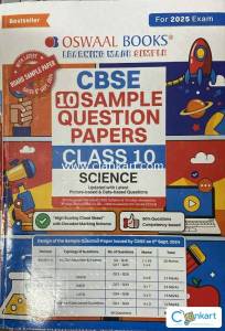 Oswaal Class 10 Science last 10 years question papers 2025 exam book