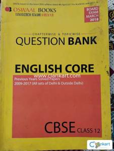 Oswaal English core  question Bank class 12  (2009-2017)