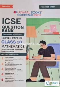 Oswaal ICSE Maths class 10 Question bank 2024-25
