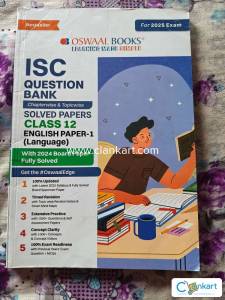 Oswaal ISC Class 12 English Paper 1 Question Bank