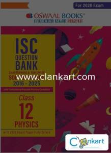 Oswaal ISC Physics Question Bank Class 12