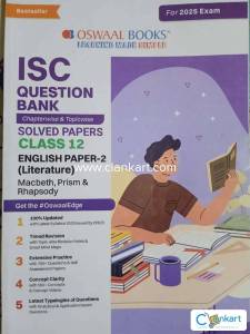 Oswaal ISC english literature class 12 Question bank 2025