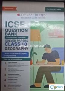 Oswaal Icse Class 10th Question Bank for Geography