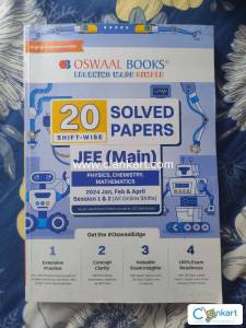 Oswaal JEE Main 2024 Solved Papers Book  20 Shift-wise