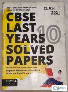 Oswaal Last 10 years solved papers for 10th