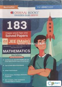 Oswaal Maths JEE main 183 chapter wise solved papers 2026 edition
