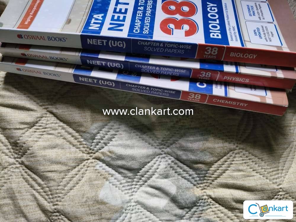 Oswaal NEET 38 Years Solved Papers Combo  (PCB) - Brand new, untouched