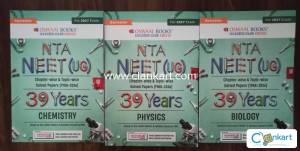 Oswaal NEET 39years'chapterwise topic wise pyqs -3 books PCB