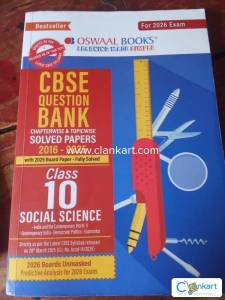 Oswaal Question bank - SST in good condition and one year old