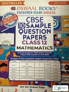 Oswaal Sample Paper Mathematics Class 12