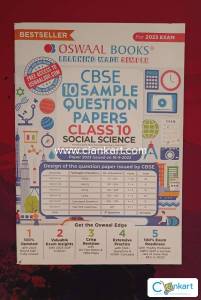 Oswaal - CBSE 10 Sample Papers - Social Science for Class 10th