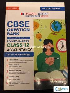 Oswaal book cbse question bank accountancy for class 12