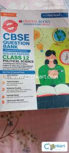 Oswaal books cbse question bank solved papers class 12 political scien