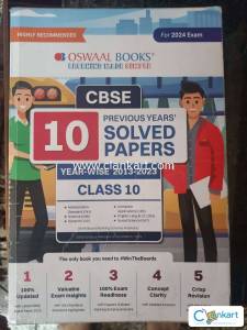 Oswaal cbse class 10 previous year solved papers