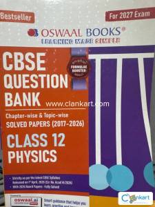 Oswaal cbse question bank physics solved papers class 12