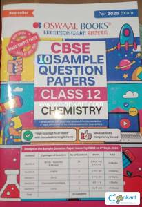 Oswaal class 12 chemistry sample question papers 2024-25