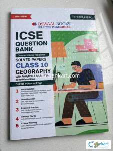 Oswaal icse question bank geography class 10