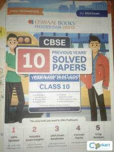 Oswaal previous years' solved papers