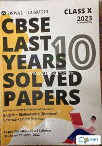 Oswal 2023 edition last 10 years solved papers book