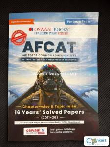 Oswal AFCAT 2026 - 16 Years Solved Papers - Brand New Unused