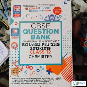 Oswal Books  CBSE Question Bank Class 12 Chemistry