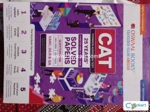 Oswal CAT 25 years solved papers question bank book