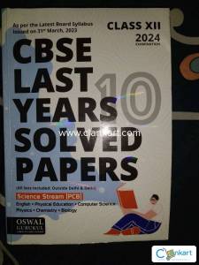 Oswal Cbse Last solved papers