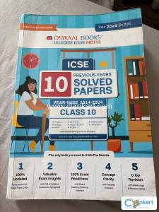 Oswal ICSE 10 previous years solved papers
