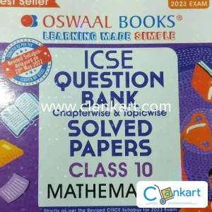 Oswal ICSE QuestionBank and Solved question paper 2023