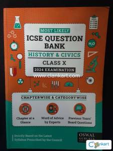 Oswal ICSE question bank history and civics class 10