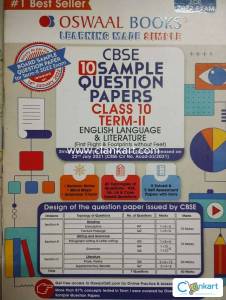 Oswal book CBSE sample question paper class 10th English literature
