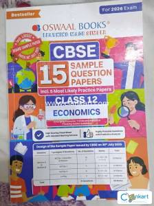 Oswal cbse 15 sample papers for economics class 12