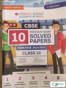 Oswal class 10 all subject previous 10 years paper solved till 2023