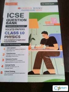 Oswal class 10 physics icse question bank. Chapter and topic wise