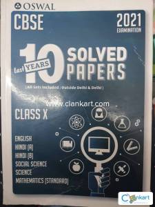 Oswal class 10th last 10 year solved papers