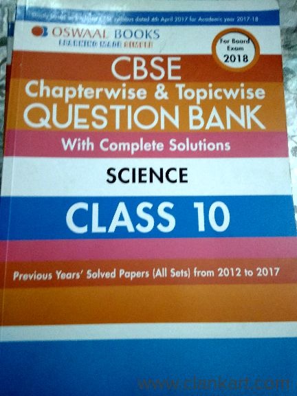 Oswal question bank class 10 though second hand but not touched