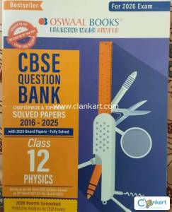 Oswal question bank of physics for class 12 from 2016-25