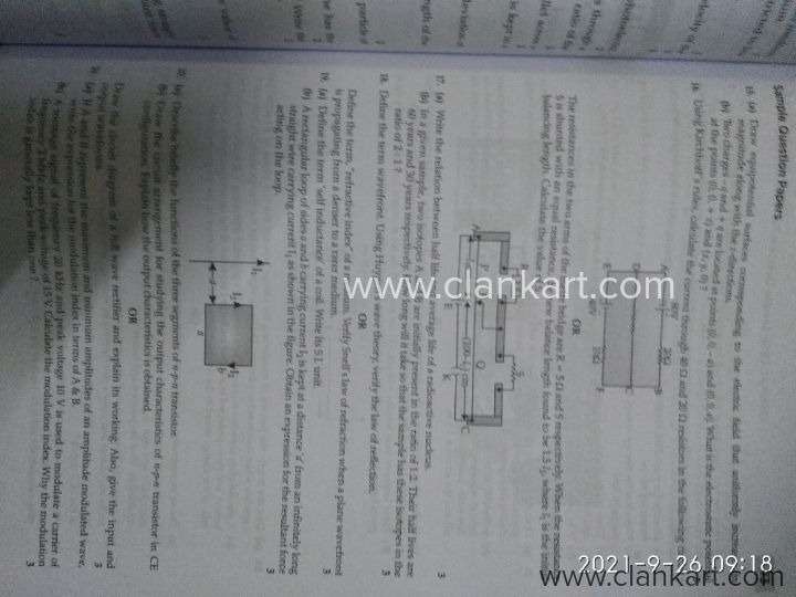 Oswal sample papers for class 12 PCB stream