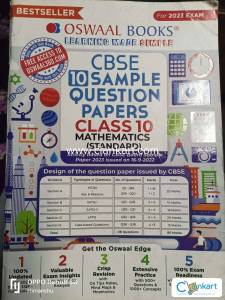 Oswal sample question papers for mathematics standard class 10