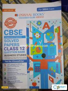 Oswal ,solved papers and question bank class 12 business studiesbook