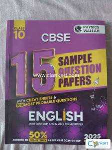 PHYSICS WALLAH CBSE 15 SAMPLE QUESTION PAPERS CLASS 10TH 2025 EDITION