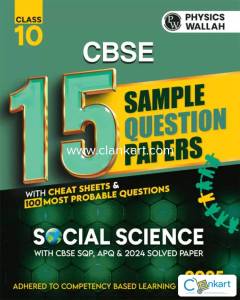PHYSICS WALLAH CLASS 10 15 SAMPLE QUESTION PAPERS SOCIAL SCIENCE