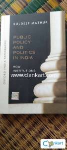 PUBLIC POLICY AND POLITICS IN INDIA