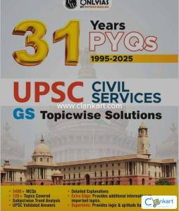 PWONLYIAS UPSC 31 Years PYQs (2025-1995) GS Topicwise Solutions For Ci