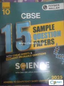 PW CBSE 15 New Pattern Sample Question Papers Class 10 Science
