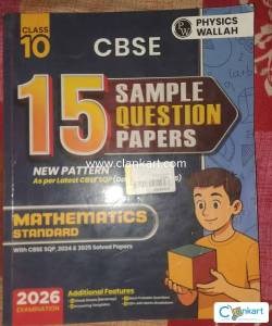 PW CBSE 15 Sample Questions Paper of Mathematics Standard for class 10